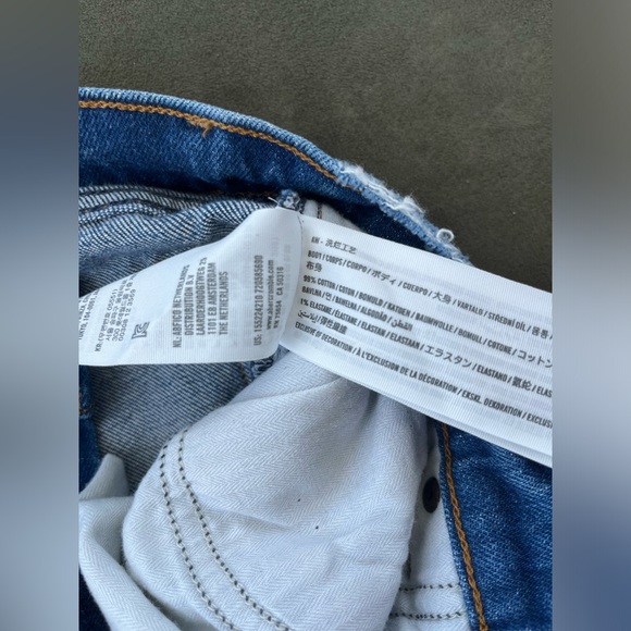 NWOT Abercrombie 90s low rise straight jeans, dark wash - Picture 4 of 7
